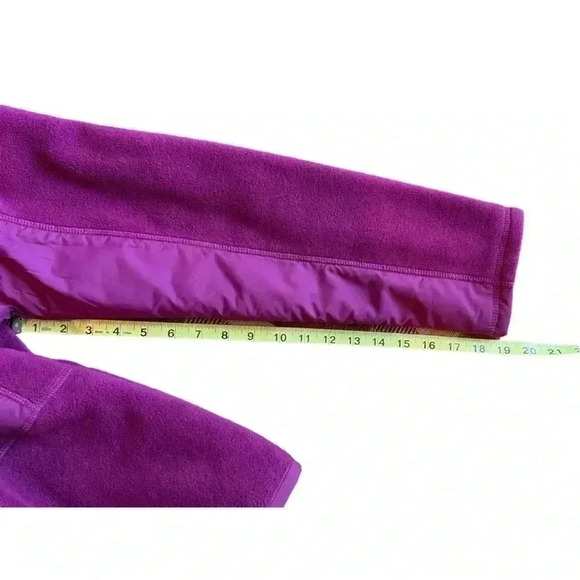 WOMEN’S STYLE & CO FUCHSIA FLEECE HOODED JACKET• SIZE M•SIDE SEAM POCKETS• - Picture 12 of 13